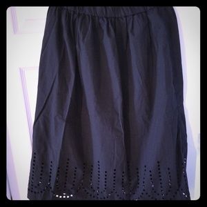 Gap Flare Skirt w/keyholes & POCKETS!